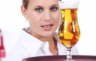 A waitress must balance beer on a tray like a bookkeeper must balance credit and debit in a balance sheet.